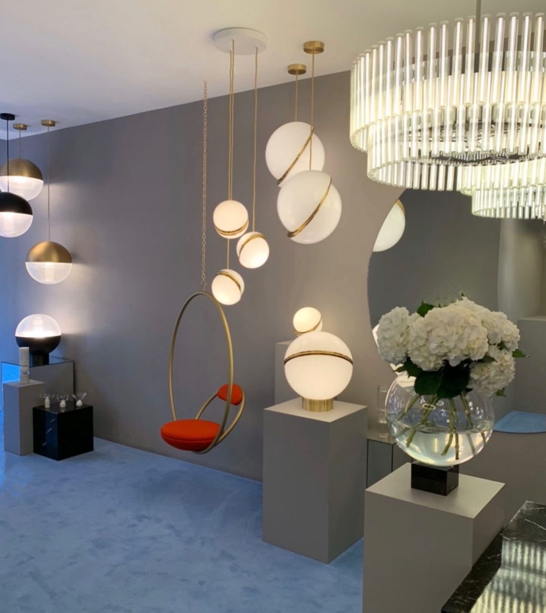 Pendant Light Crescent Brass - RADIXA | Tranquility