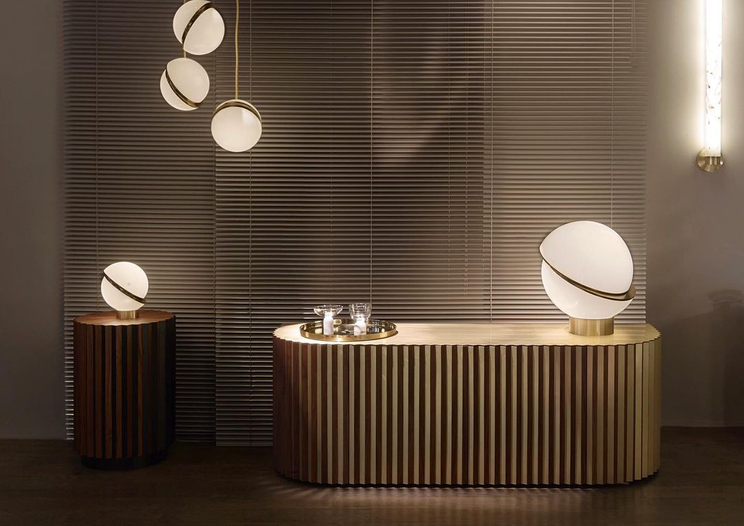 Pendant Light Crescent Brass - RADIXA | Tranquility