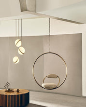 Pendant Light Crescent Brass - RADIXA | Tranquility