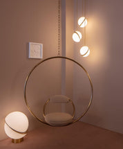 Pendant Light Crescent Brass - RADIXA | Tranquility