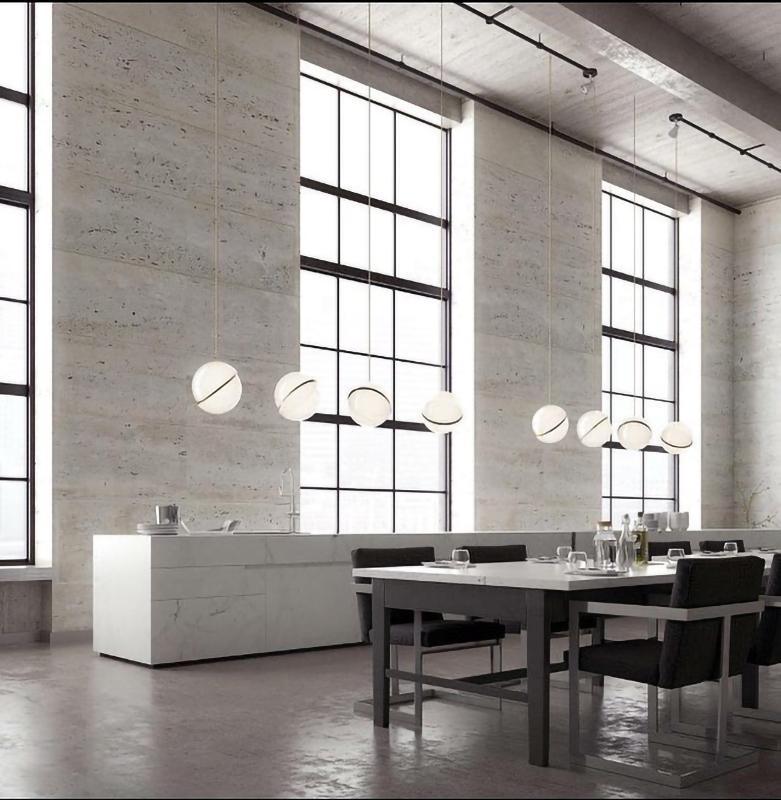 Pendant Light Crescent Brass - RADIXA | Tranquility