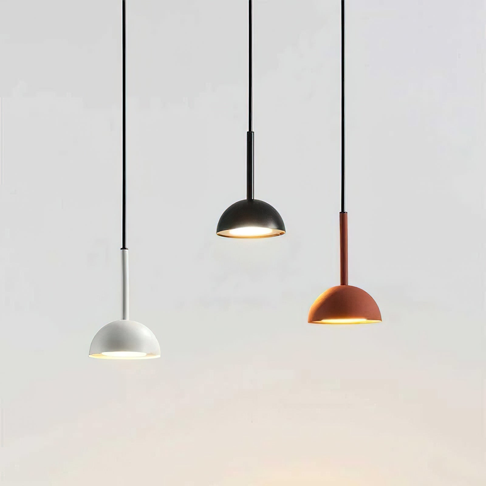 Pendant Light LED White Metal - REKTOR | Elegant Ambiance