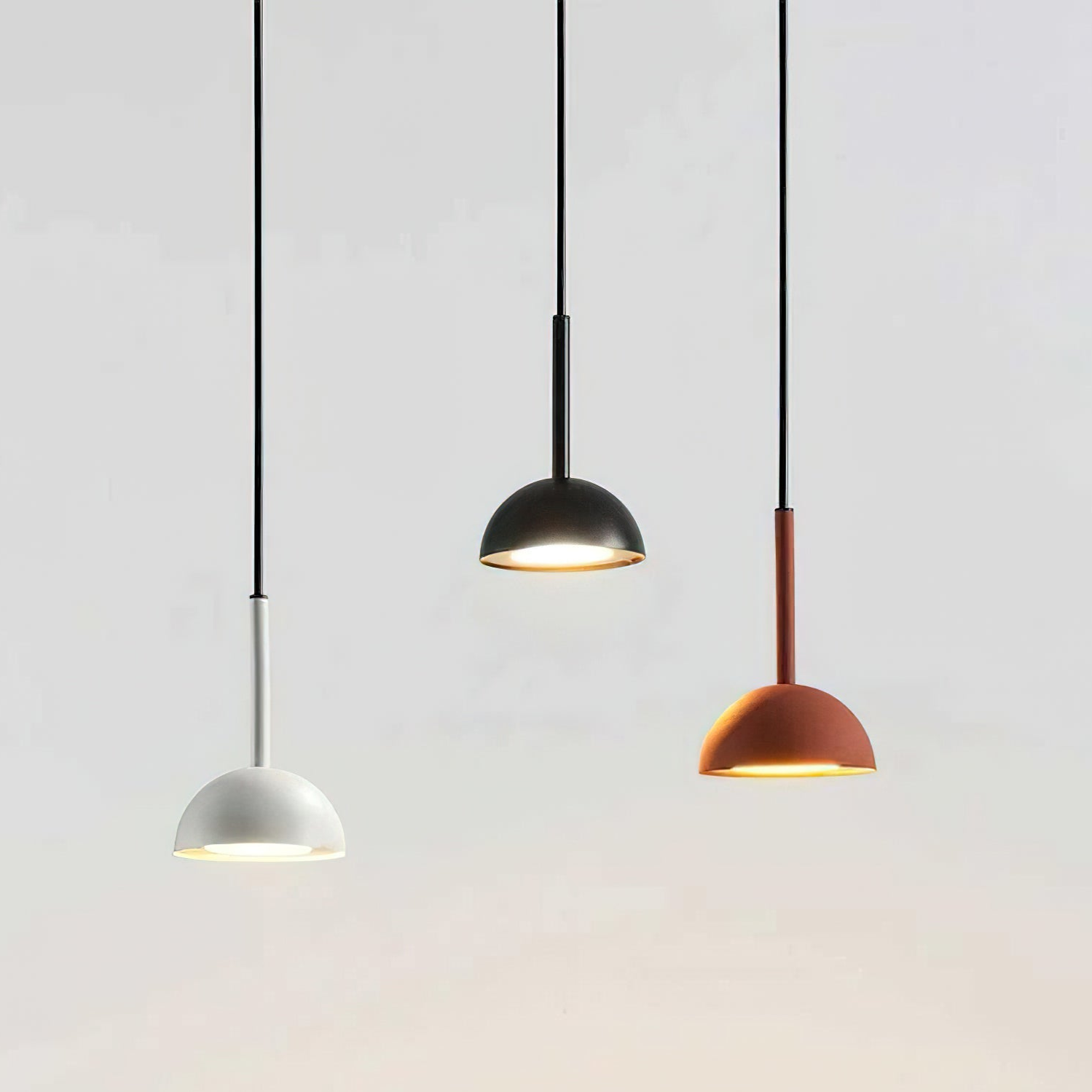 Pendant Light LED White Metal - REKTOR | Elegant Ambiance