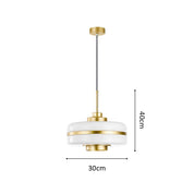 Pendant Light Glass Metal - SYRMAX | Warm Ambiance