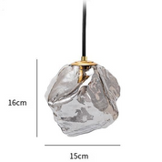Pendant Light Copper Glass - ZEKRON | Artistic Lighting