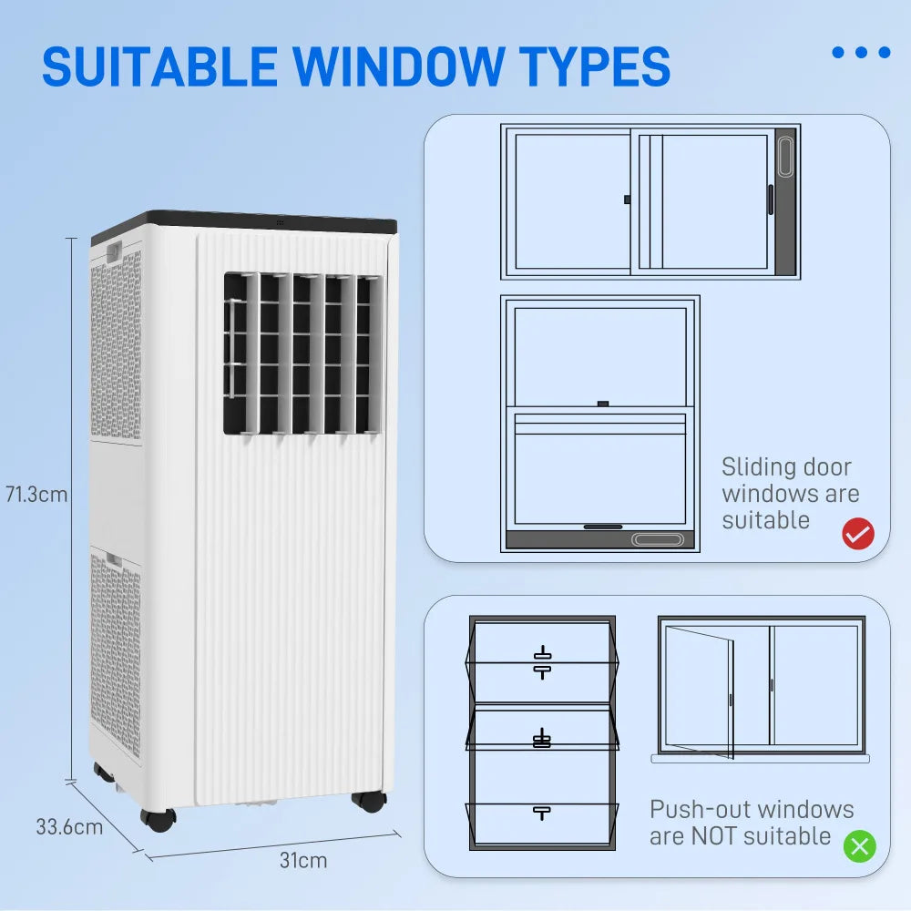 Portable Air Conditioner – 3-in-1, 9000 BTU | Cools, Dehumidifies, Fans rooms up to 20m² - Image 5