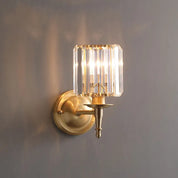 Wall Light Crystal Brass - AEONIX | Luxury