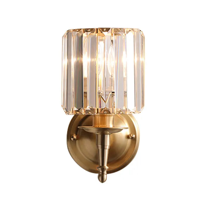 Wall Light Crystal Brass - AEONIX | Luxury
