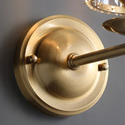 Wall Light Crystal Brass - AEONIX | Luxury