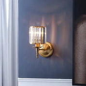 Wall Light Crystal Brass - AEONIX | Luxury