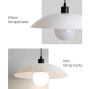Pendant Light White Glass - VEXILO | Elegant Lighting
