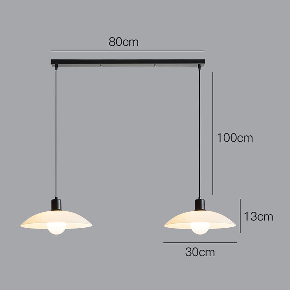 Pendant Light White Glass - VEXILO | Elegant Lighting