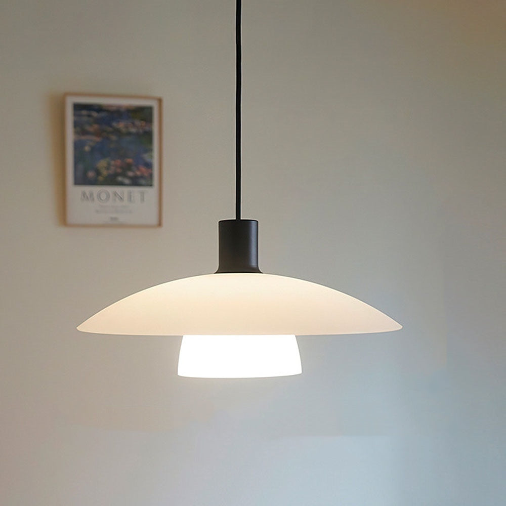 Pendant Light White Glass - VEXILO | Elegant Lighting