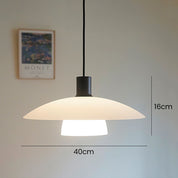 Pendant Light White Glass - VEXILO | Elegant Lighting