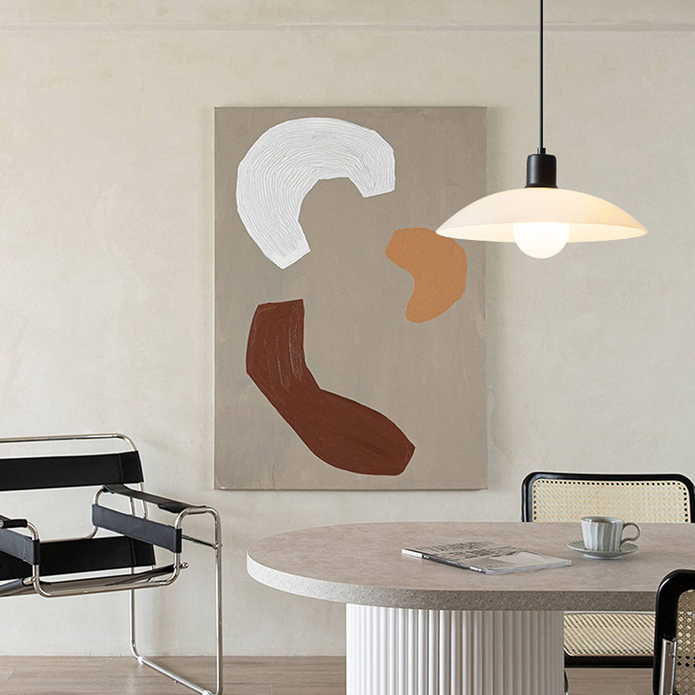 Pendant Light White Glass - VEXILO | Elegant Lighting