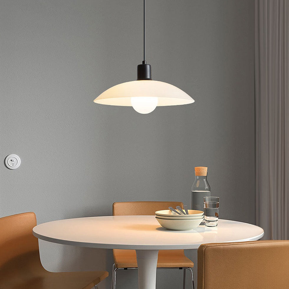 Pendant Light White Glass - VEXILO | Elegant Lighting