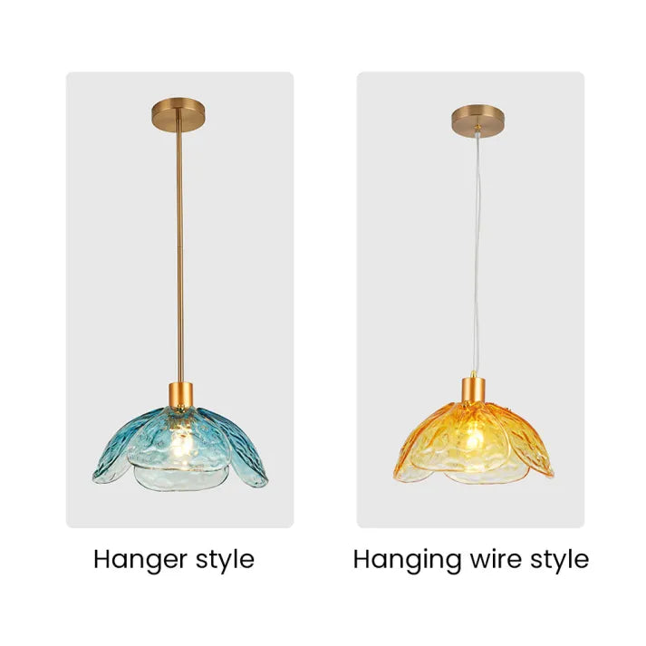Pendant Light Glass Flower - PROXMA | Charming Ambiance