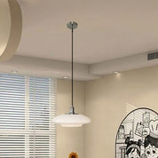 Pendant Light White Glass - THETA | Elegant Ambiance