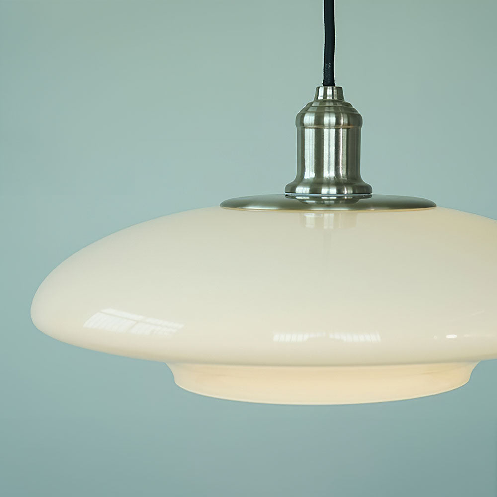 Pendant Light White Glass - THETA | Elegant Ambiance