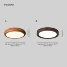 Ozawa Modern Minimalism Round Wood Ceiling Lamp Bedroom  Dining Room