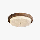 Ozawa Unusual Rustic Round Ceiling Light Bedroom Dining Room