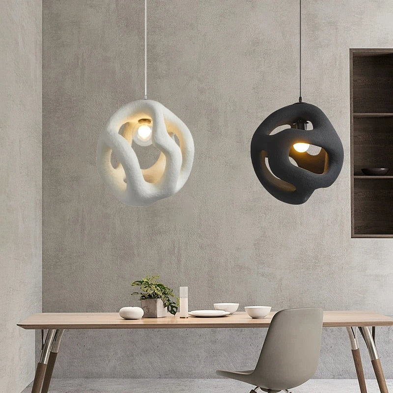 Pendant Light White Minimalist - RUBIXA | Serenity