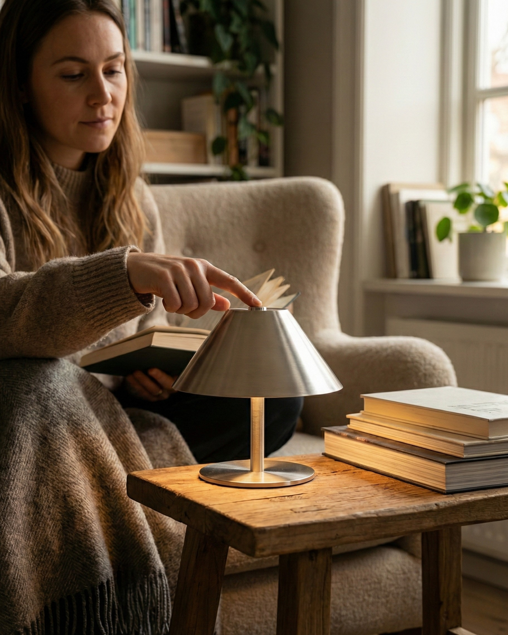 VARMA cordless designer table lamp styled in a minimalist Australian interior — DecoHarmonie