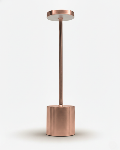NOVA cordless designer table lamp in rose gold — wireless rechargeable lamp | DecoHarmonie