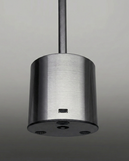 NOVA cordless designer table lamp highlighting its sculptural silhouette in profile — DecoHarmonie