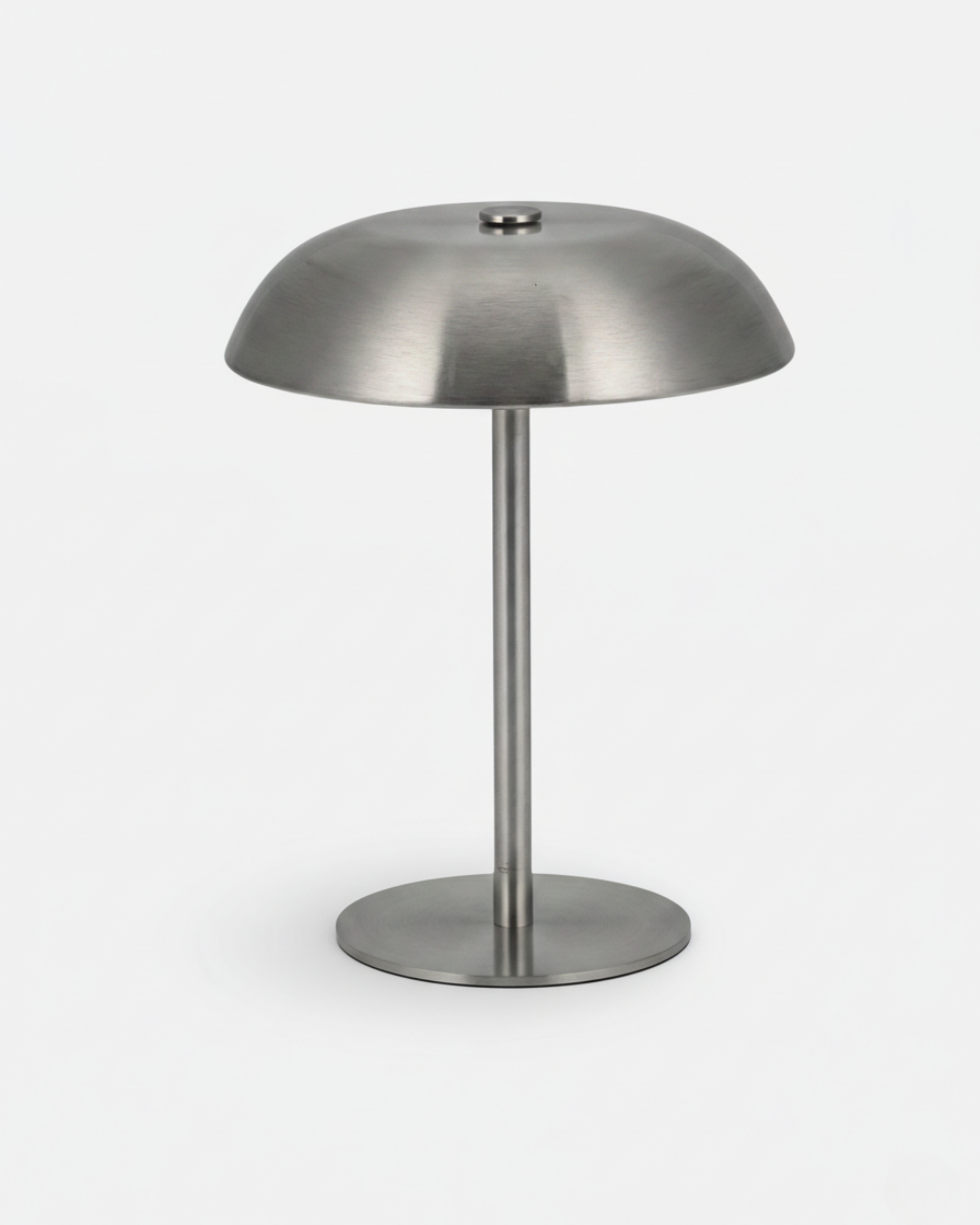 MALMO cordless designer table lamp in silver — wireless rechargeable lamp | DecoHarmonie Australia