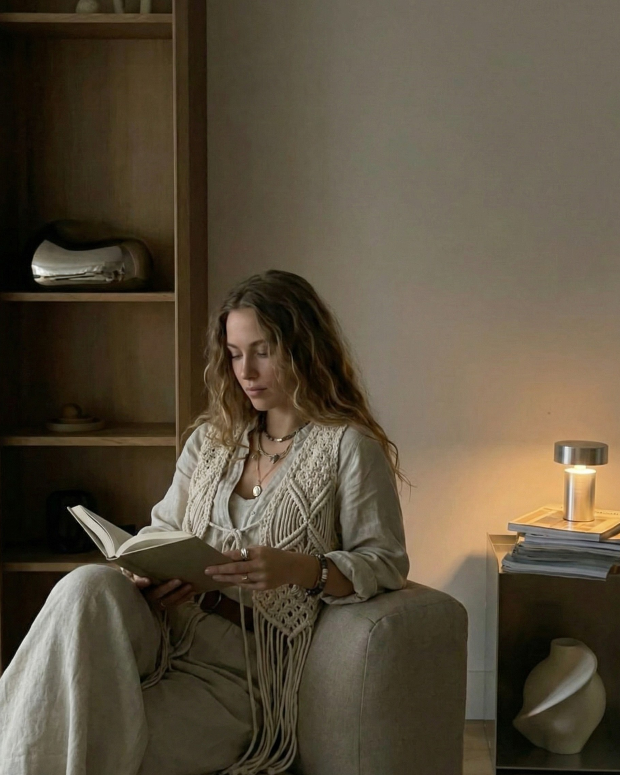 TOMI cordless designer table lamp styled in a minimalist Australian interior — DecoHarmonie