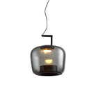 Hailie Modern Round Glass Pendant Light Dining Room Bedroom