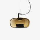 Hailie Modern Round Glass Pendant Light Dining Room Bedroom