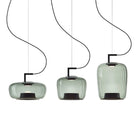 Hailie Modern Round Glass Pendant Light Dining Room Bedroom