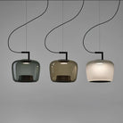 Hailie Modern Round Glass Pendant Light Dining Room Bedroom