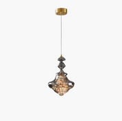 Pendant Light Gray Glass LED - VAULTX | Romantic Glow