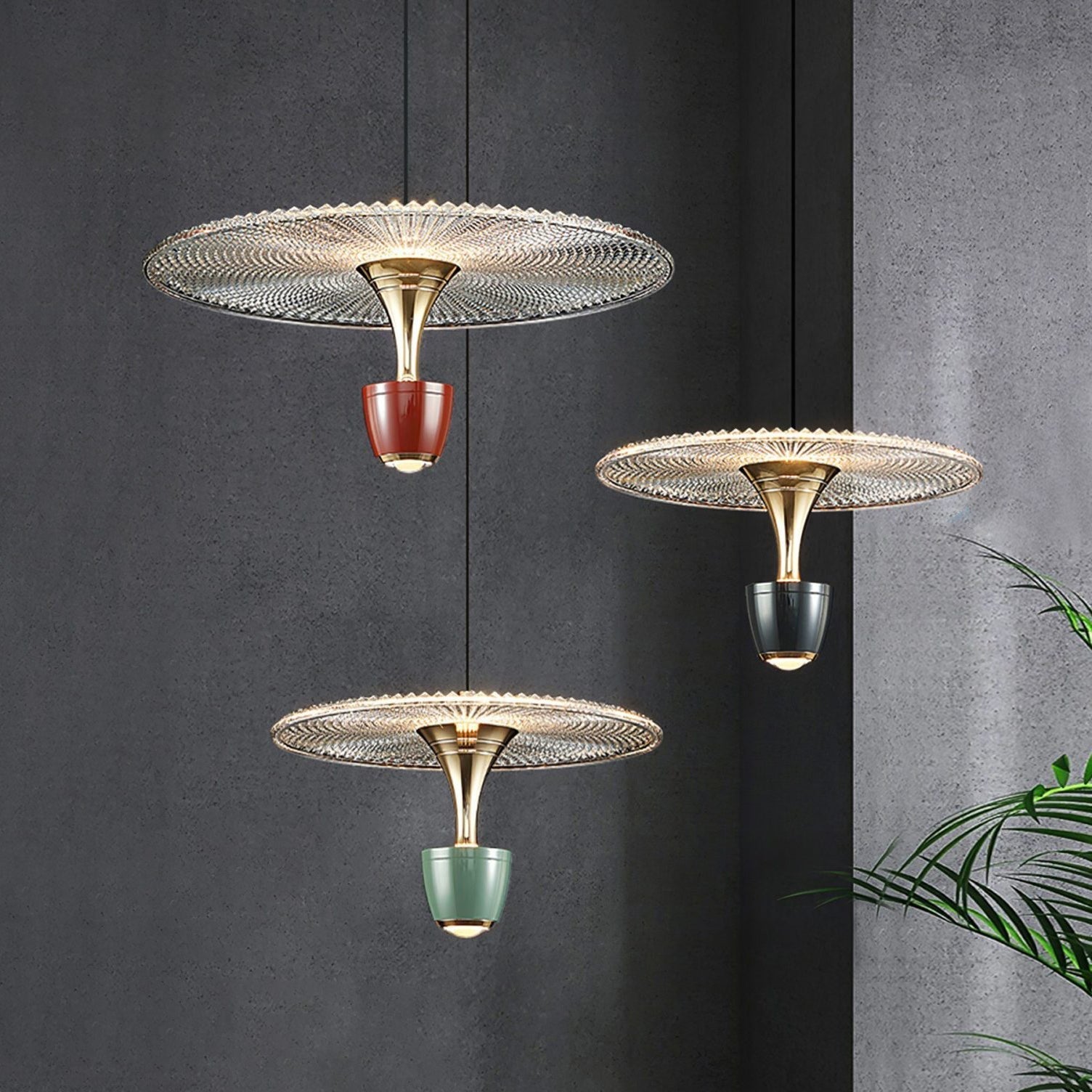 Pendant Light LED Disc - UNUKAI | Elegant Lighting