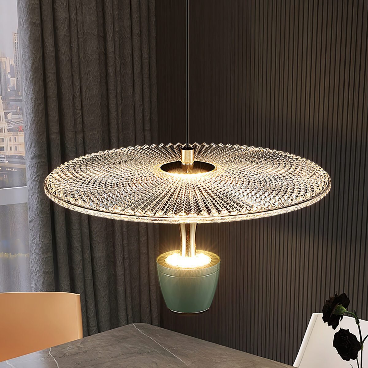 Pendant Light LED Disc - UNUKAI | Elegant Lighting