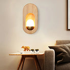 Ozawa Classique Bois Verre Applique Murale Chambre Salle à Manger