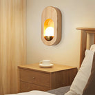 Ozawa Classique Bois Verre Applique Murale Chambre Salle à Manger