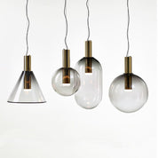 Pendant Light Glass Gold - ZIRCON | Sophistication