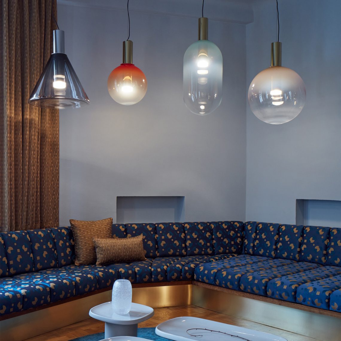 Pendant Light Glass Gold - ZIRCON | Sophistication
