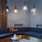 Pendant Light Glass Gold - ZIRCON | Sophistication