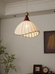 Pendant Light Fabric Gold - SAVIUS | Elegant