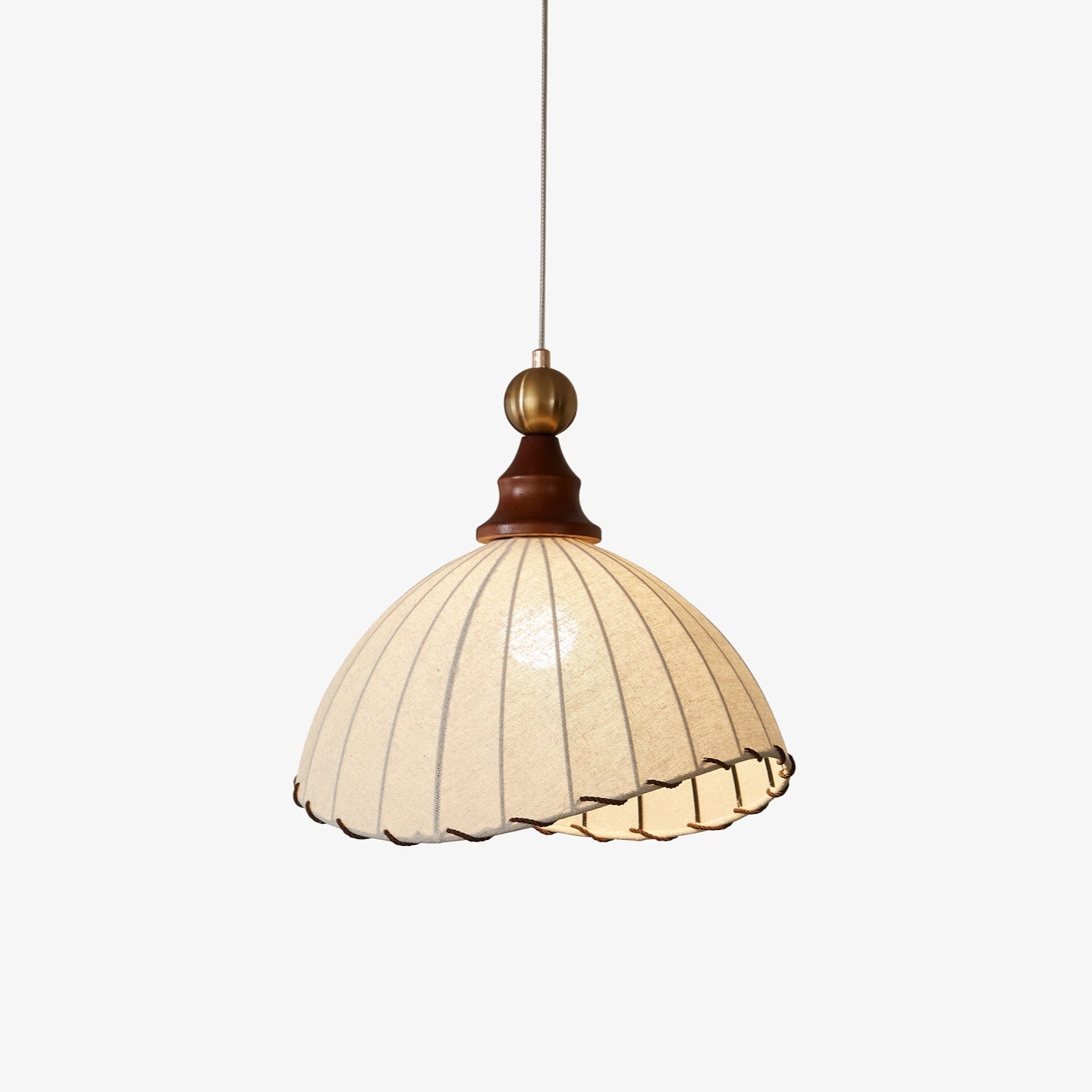 Pendant Light Fabric Gold - SAVIUS | Elegant