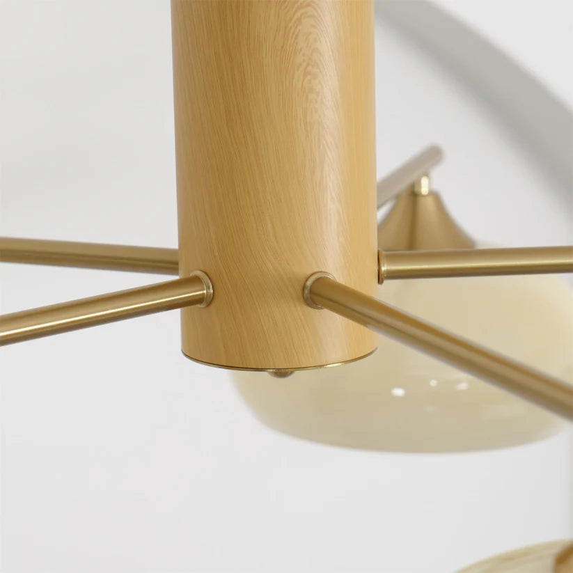 Valentina Moderne Métal Verre Elliptique Lustres Abat Jour Salon Salle À Manger