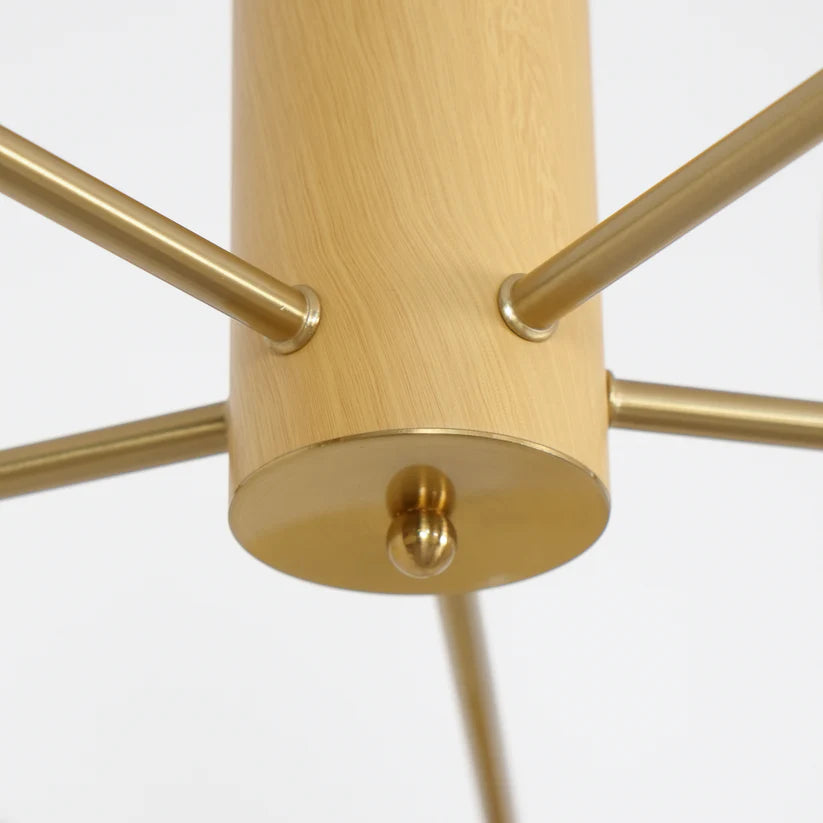 Valentina Moderne Métal Verre Elliptique Lustres Abat Jour Salon Salle À Manger