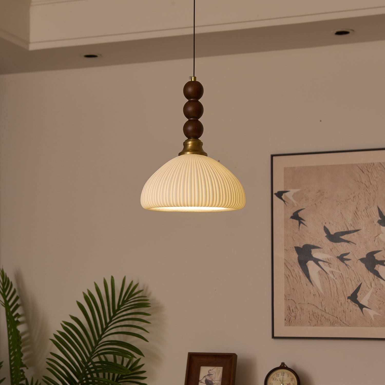 Pendant Light Walnut White - SCIEXA | Elegant Glow