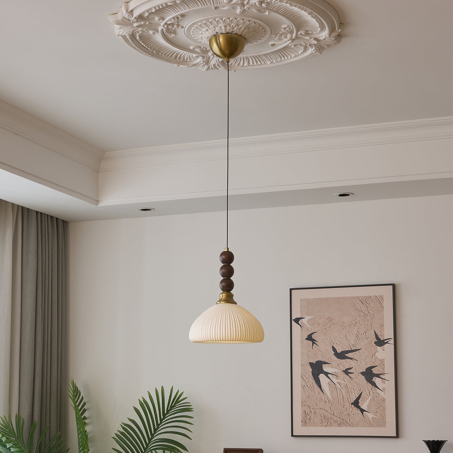 Pendant Light Walnut White - SCIEXA | Elegant Glow