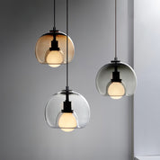 Pendant Light Cognac Glass Minimalist - SEKTOR | Modern Style